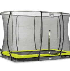 Trampoline enterré 214x305cm noir et filet de sécurité Sihouette EXIT