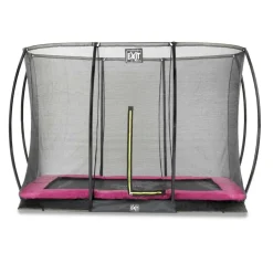 Trampoline enterré 214x305cm noir et filet de sécurité Sihouette EXIT