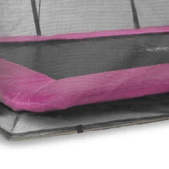 Trampoline enterré 214x305cm noir et filet de sécurité Sihouette EXIT