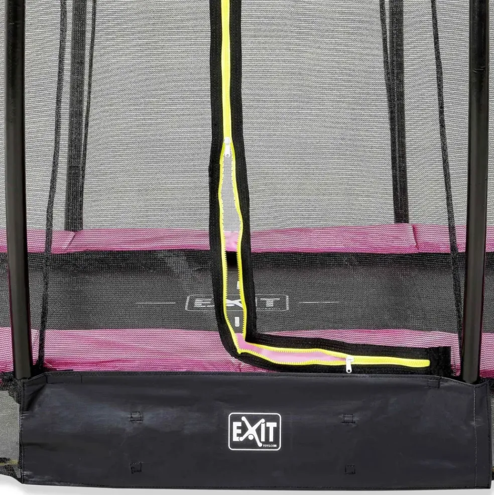 Trampoline enterré 214x305cm noir et filet de sécurité Sihouette EXIT