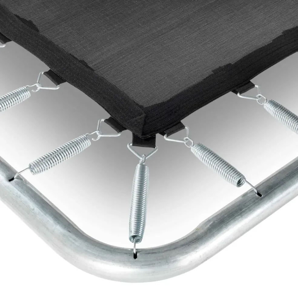 Trampoline enterré 214x305cm noir et filet de sécurité Sihouette EXIT