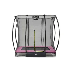 Trampoline enterré 153x214cm noir et filet de sécurité Sihouette EXIT