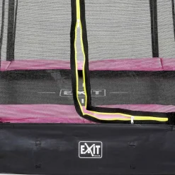 Trampoline enterré 153x214cm noir et filet de sécurité Sihouette EXIT