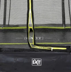 Trampoline enterré 153x214cm noir et filet de sécurité Sihouette EXIT