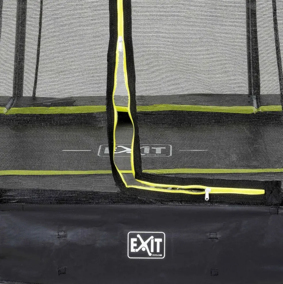 Trampoline enterré 153x214cm noir et filet de sécurité Sihouette EXIT