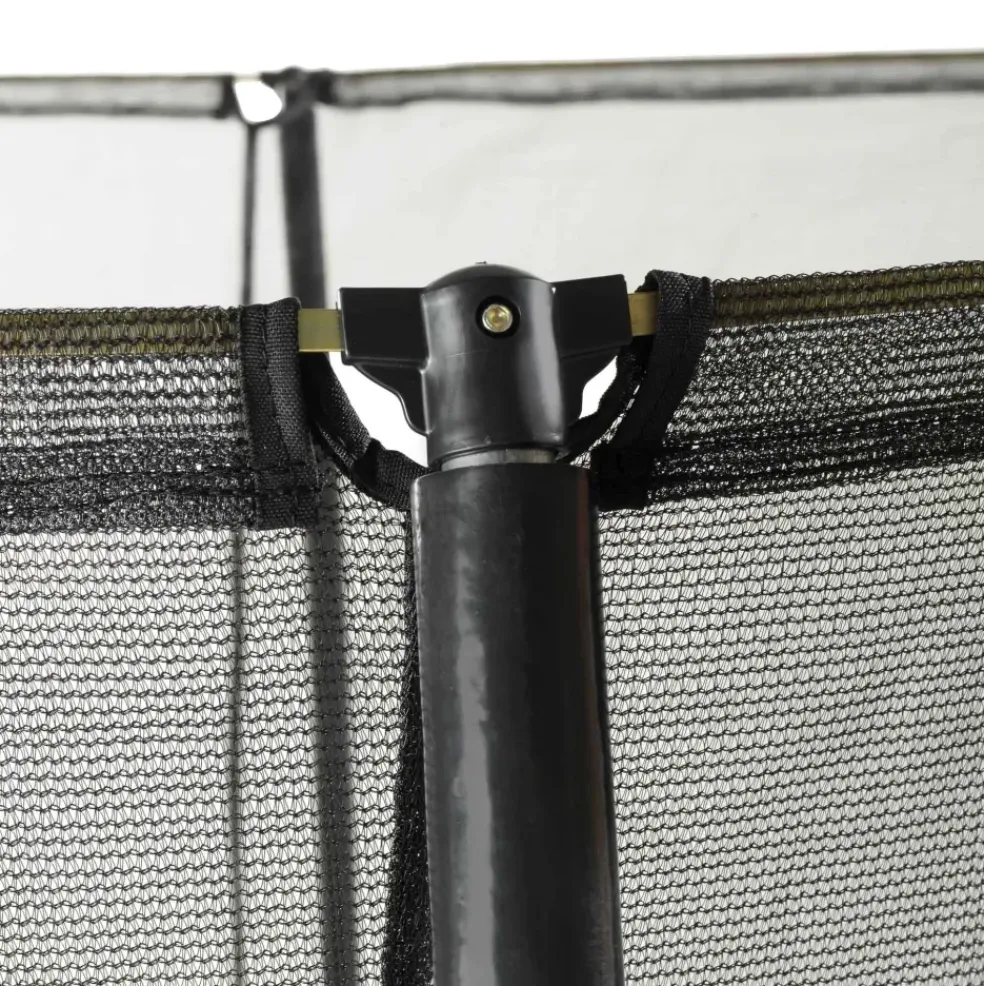 Trampoline enterré 153x214cm noir et filet de sécurité Sihouette EXIT