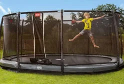 Trampoline oval BERG InGround Elite Gris 520 x 345 + Filet