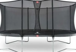 Trampoline Ovale Gris 520cm Favorit et filet BERG + Echelle offerte