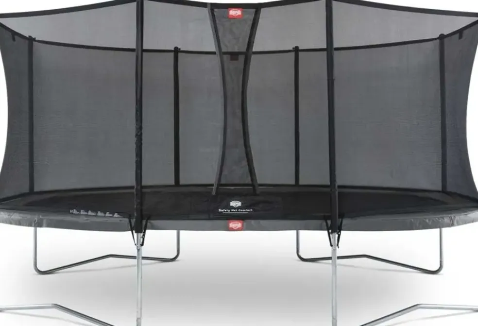 Trampoline Ovale Gris 520cm Favorit et filet BERG + Echelle offerte