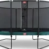 Trampoline ovale vert 470 BERG Champion et filet + Echelle offerte