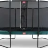 Trampoline ovale vert 520 BERG Champion et filet + Echelle offerte