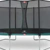 Trampoline Ovale Vert 520cm Favorit et filet BERG + Echelle offerte