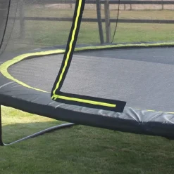 Trampoline sur pieds rond 427cm noir et filet de sécurité Sihouette EXIT