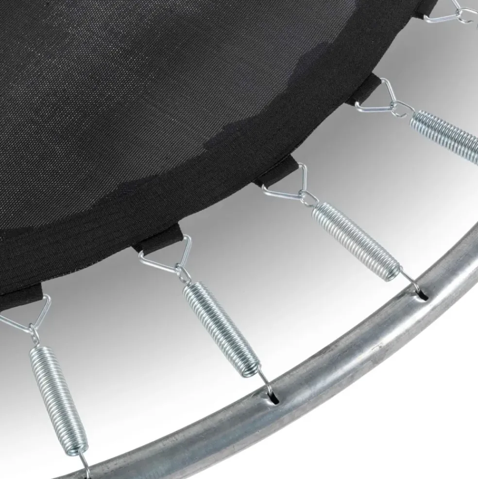Trampoline sur pieds rond 427cm noir et filet de sécurité Sihouette EXIT