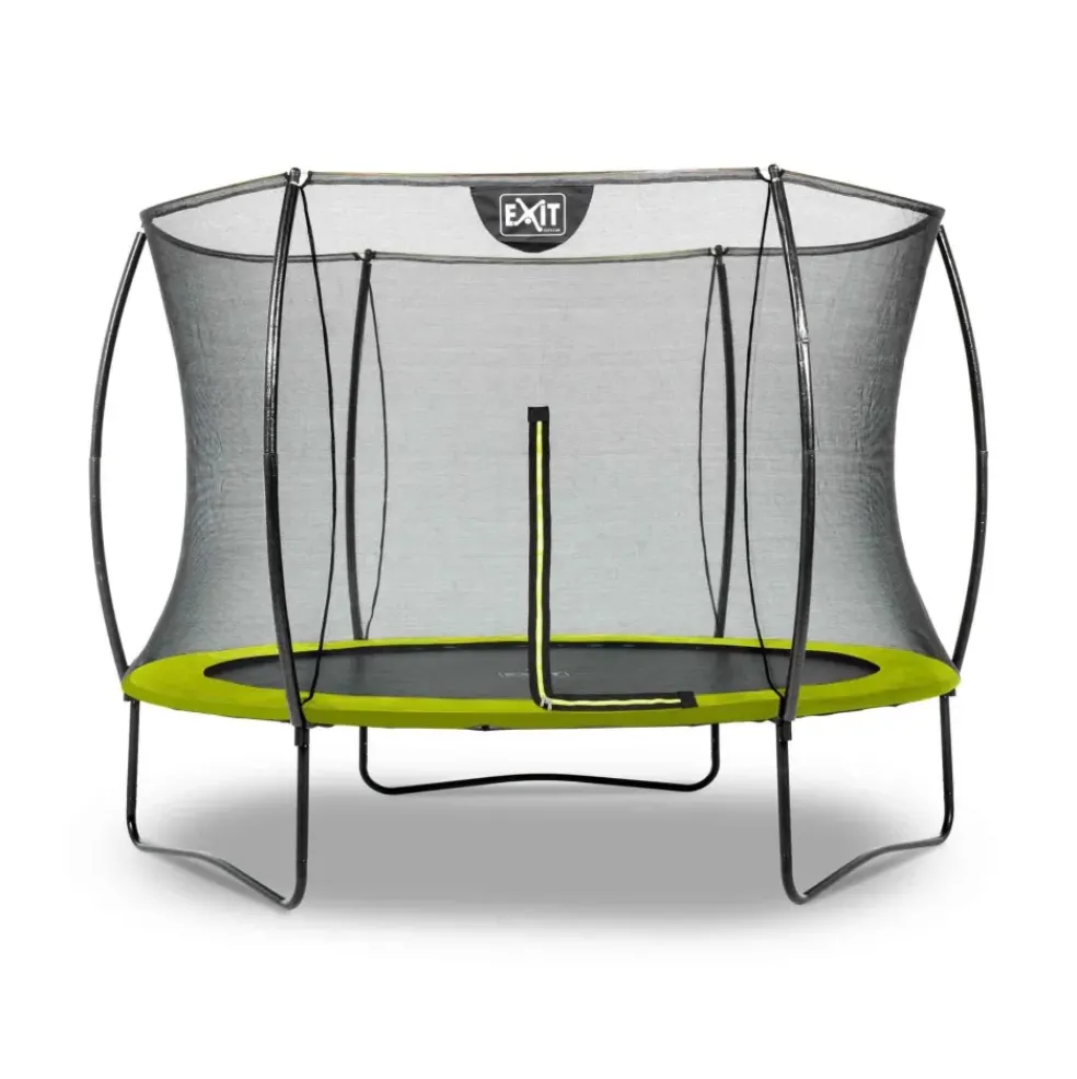 Trampoline sur pieds rond 305cm noir et filet de sécurité Sihouette EXIT