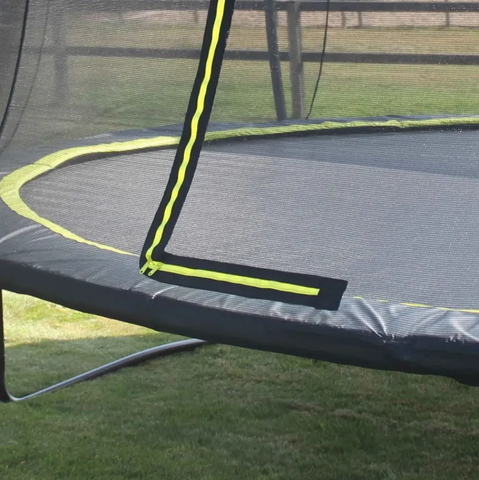 Trampoline sur pieds rond 305cm noir et filet de sécurité Sihouette EXIT