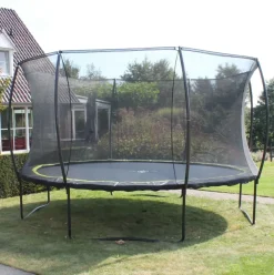 Trampoline sur pieds rond 305cm noir et filet de sécurité Sihouette EXIT