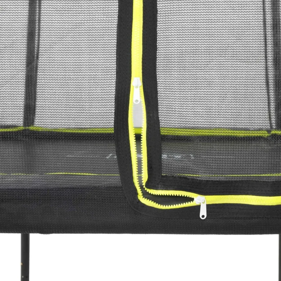 Trampoline sur pieds rond 366cm noir et filet de sécurité Sihouette EXIT