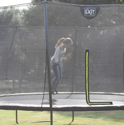 Trampoline sur pieds rond 366cm noir et filet de sécurité Sihouette EXIT
