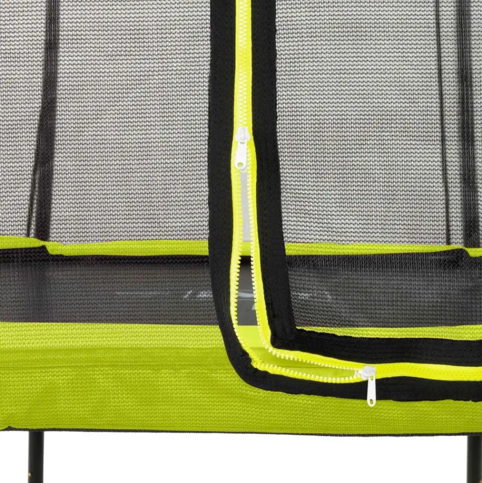 Trampoline sur pieds rond 244cm noir et filet de sécurité Sihouette EXIT