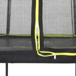 Trampoline sur pieds rond 244cm noir et filet de sécurité Sihouette EXIT
