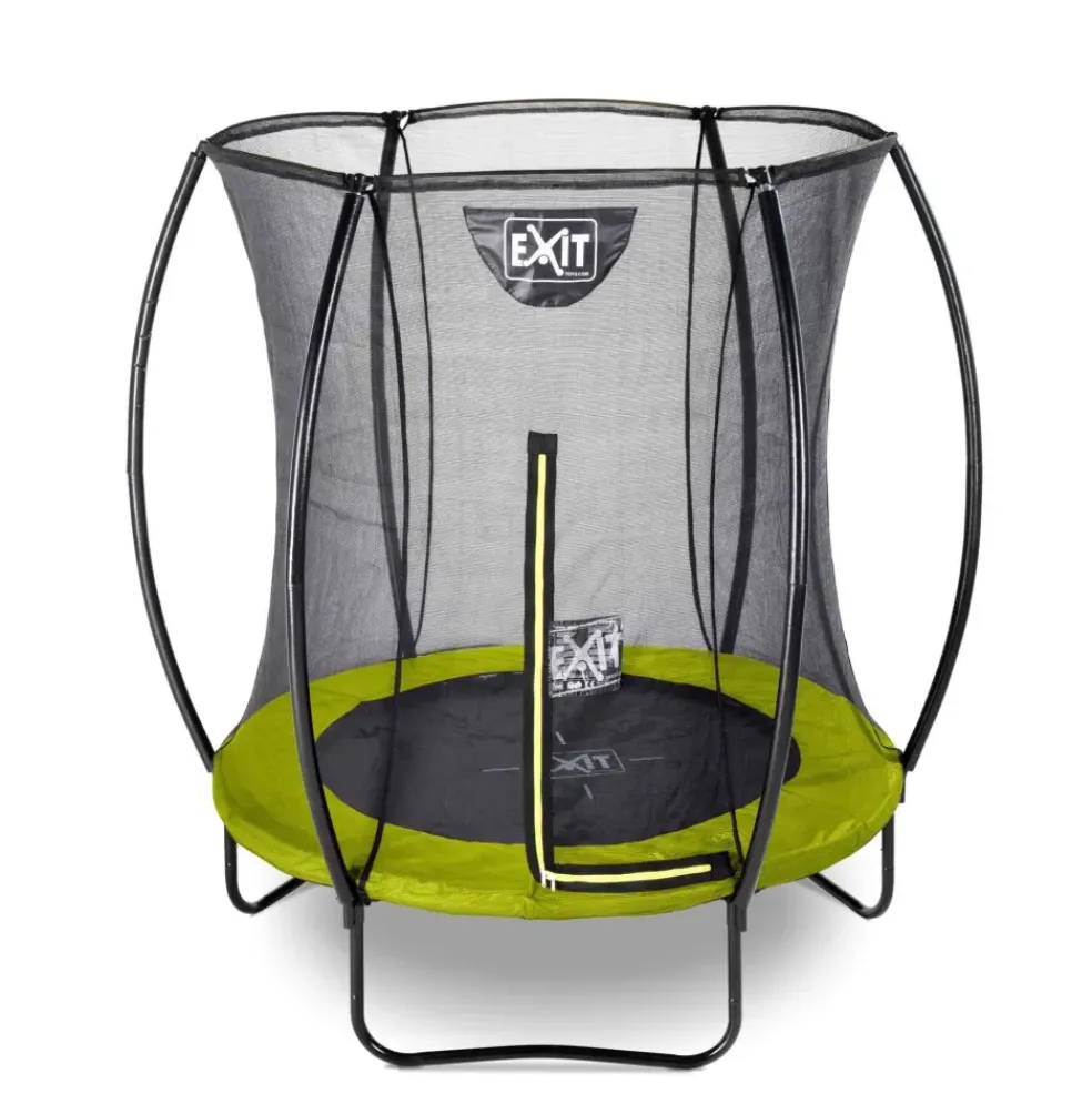 Trampoline sur pieds rond 244cm noir et filet de sécurité Sihouette EXIT