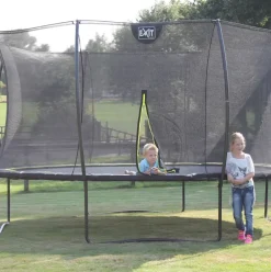 Trampoline sur pieds 153x214cm noir et filet de sécurité Sihouette EXIT