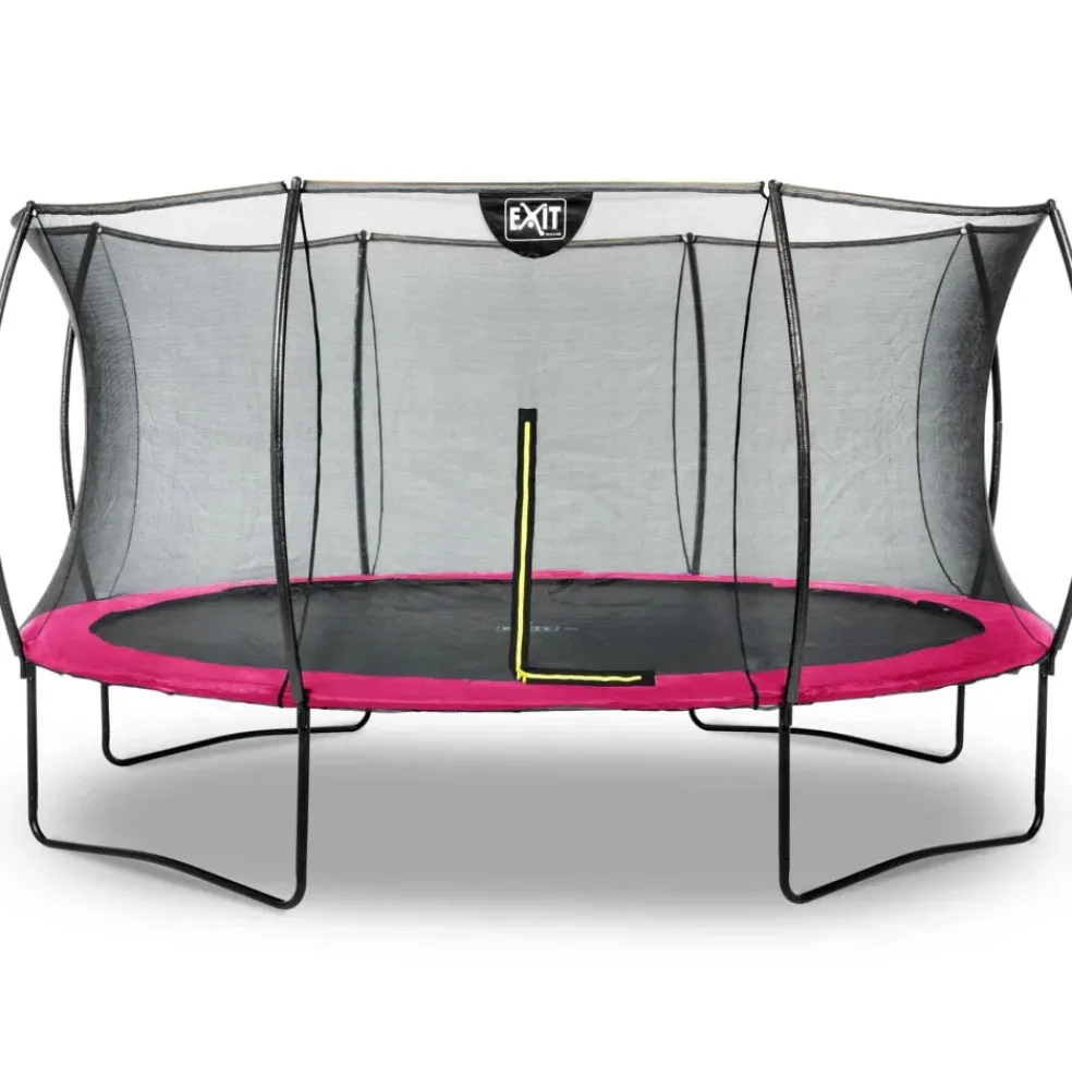 Trampoline sur pieds 153x214cm noir et filet de sécurité Sihouette EXIT