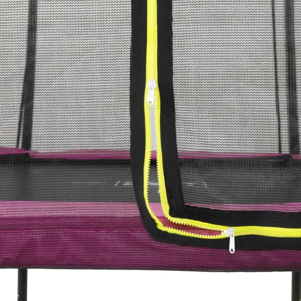 Trampoline sur pieds 153x214cm noir et filet de sécurité Sihouette EXIT
