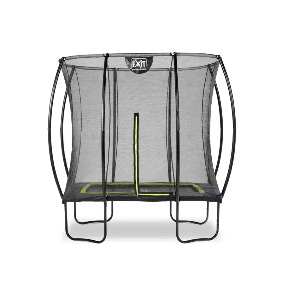 Trampoline sur pieds 214x305cm noir et filet de sécurité Sihouette EXIT