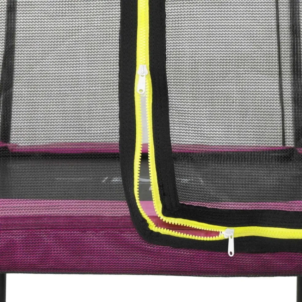 Trampoline sur pieds 214x305cm noir et filet de sécurité Sihouette EXIT