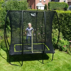 Trampoline sur pieds 214x305cm noir et filet de sécurité Sihouette EXIT
