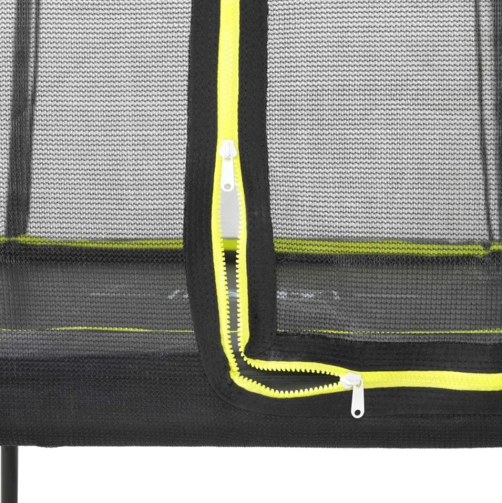Trampoline sur pieds 214x305cm noir et filet de sécurité Sihouette EXIT