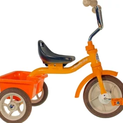 Tricycle métal orange avec benne Italtrike