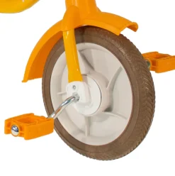 Tricycle métal orange avec benne Italtrike