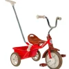 Tricycle rouge avec canne et benne Passenger Italtrike