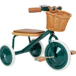Tricycle vintage en métal vert Banwood