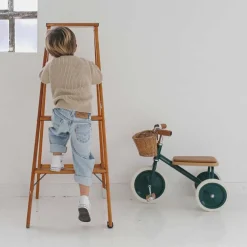 Tricycle vintage en métal vert Banwood