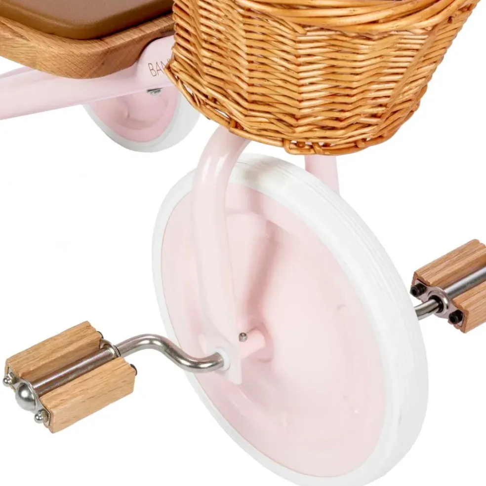 Tricycle vintage en métal rose Banwood