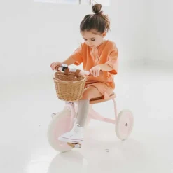 Tricycle vintage en métal rose Banwood