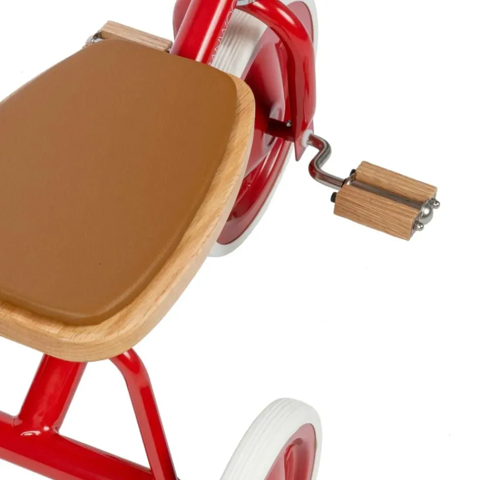Tricycle vintage en métal rouge Banwood