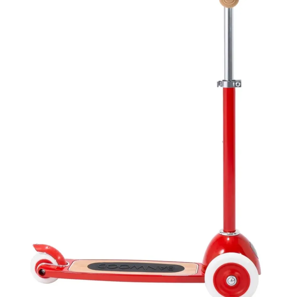 Trottinette 3 roues avec panier rouge pour enfant Banwood