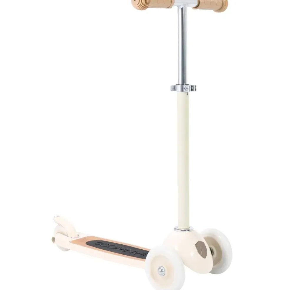 Trottinette 3 roues avec panier crème pour enfant Banwood
