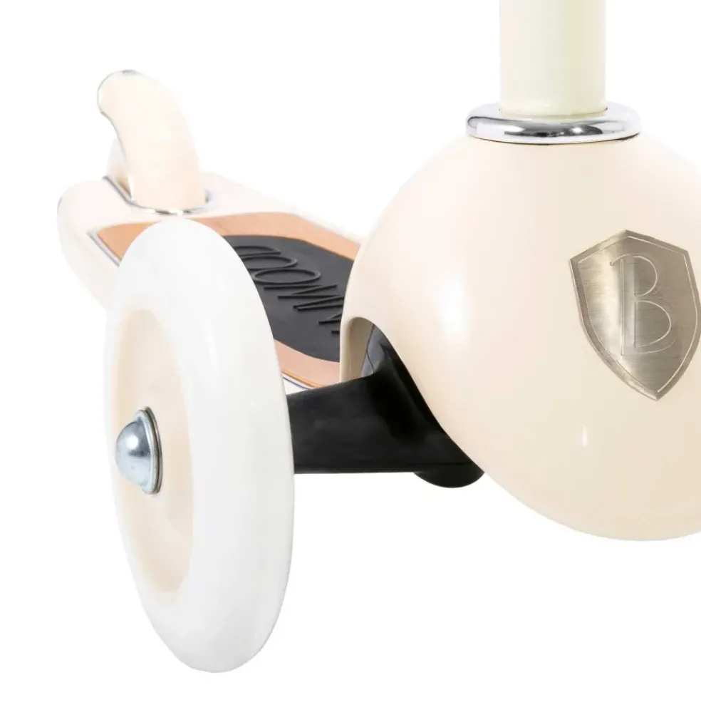 Trottinette 3 roues avec panier crème pour enfant Banwood
