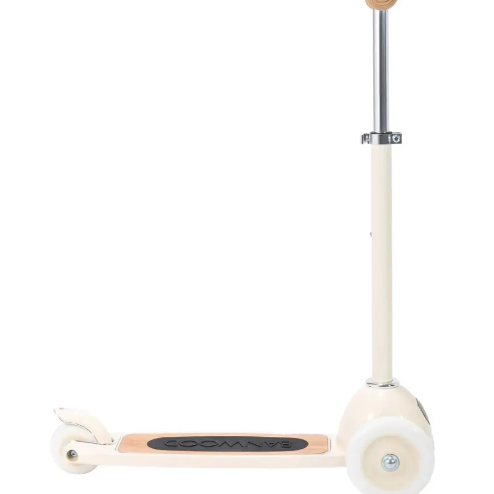 Trottinette 3 roues avec panier crème pour enfant Banwood