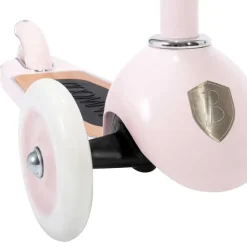 Trottinette 3 roues avec panier rose pour enfant Banwood