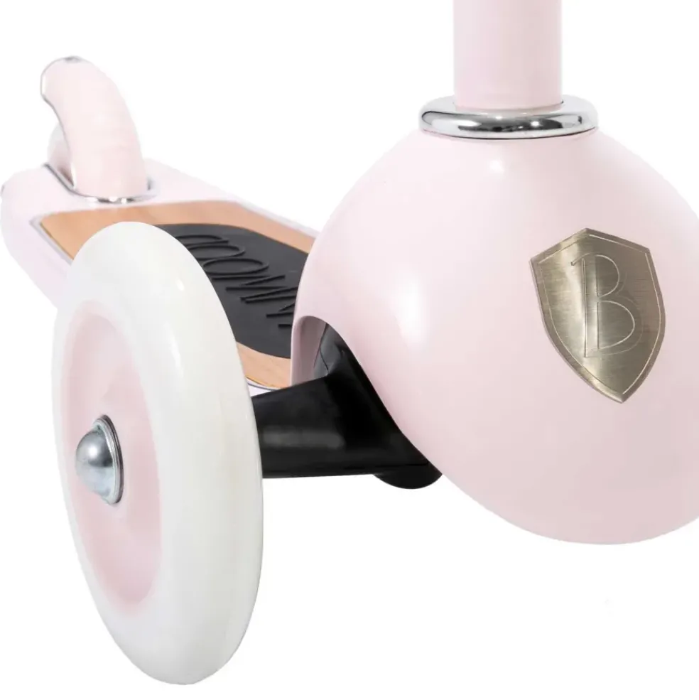 Trottinette 3 roues avec panier rose pour enfant Banwood