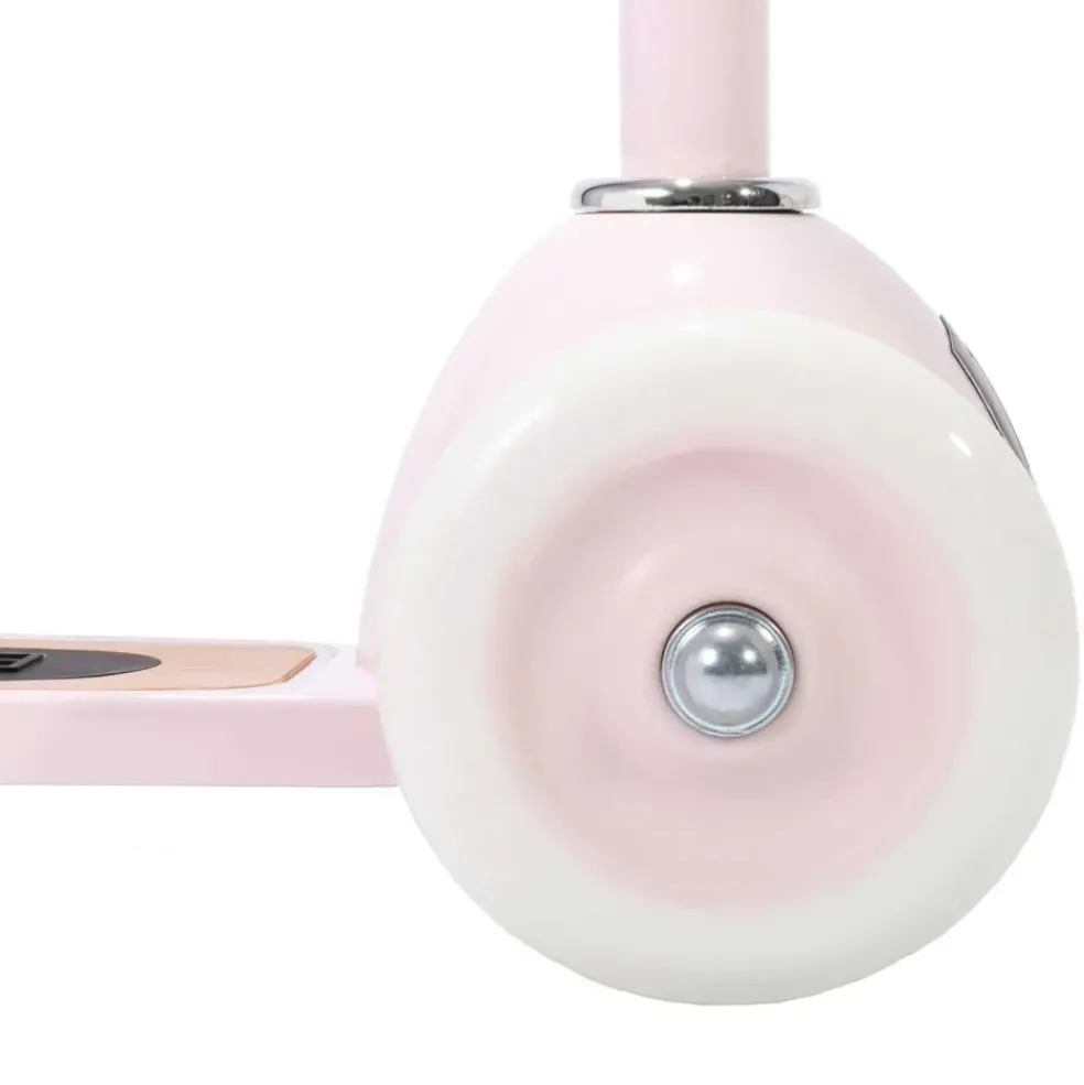 Trottinette 3 roues avec panier rose pour enfant Banwood