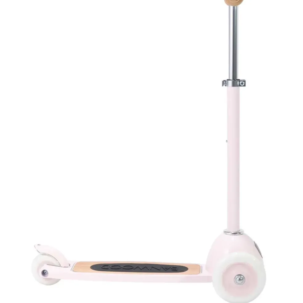 Trottinette 3 roues avec panier rose pour enfant Banwood