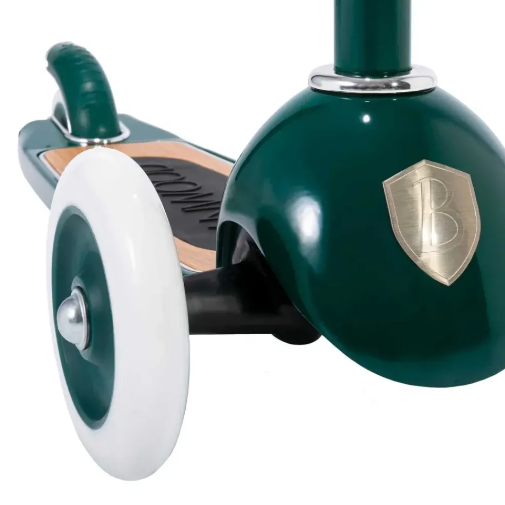 Trottinette 3 roues avec panier verte pour enfant Banwood